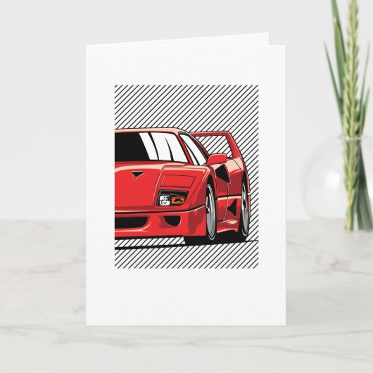 F40 races kaart (Voorkant)