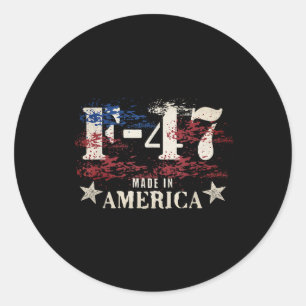F47 Fighter Jet F-47 Vliegtuig Ronde Sticker