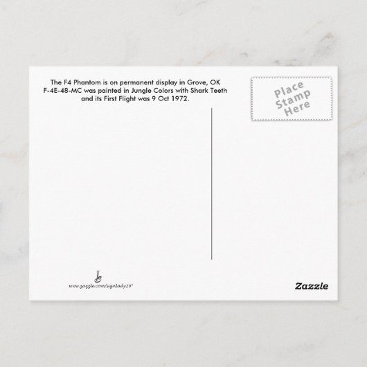 F4 Carte postale fantôme 2 (Dos)