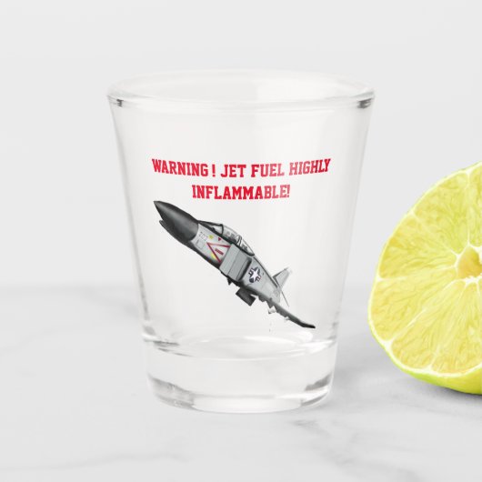 F4 Navy Phantom  Shot Glas (Voorkant)