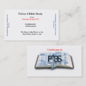 F4BS Evangelist Cards (100 ct) Visitekaartje (Voorkant / Achterkant)