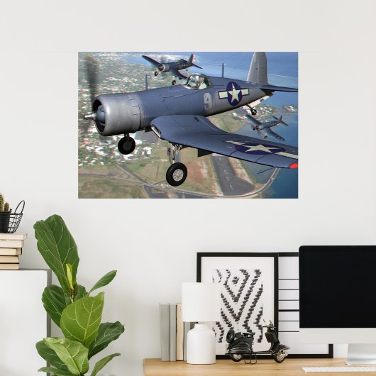 F4U 3D-anaglyph Poster (Thuiskantoor)