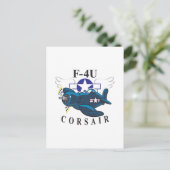 f4u corsair briefkaart (Staand voorkant)