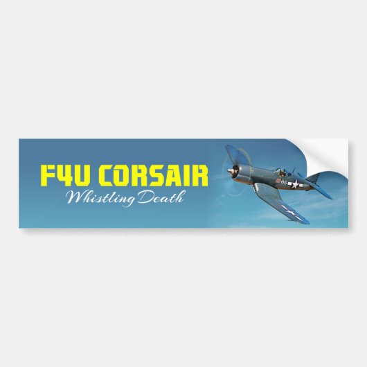 F4U Corsair Bumpersticker (Voorkant)