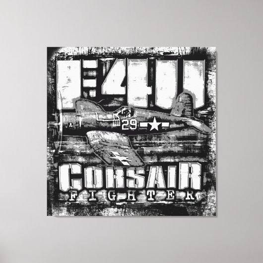 F4U CORSAIR CANVAS AFDRUK (Voorkant)