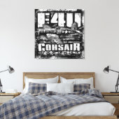 F4U CORSAIR CANVAS AFDRUK (Insitu (Slaapkamer))