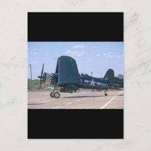 F4U Corsair, gevouwen Wings_WWII Planten Briefkaart