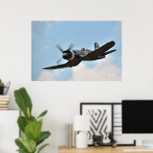 F4U Corsair GullWing Poster (Thuiskantoor)