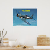 F4U Corsair Poster (Keuken)