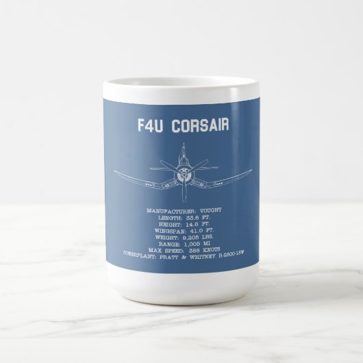 F4U CORSAIR STATS BLUEPRINT MOK (Center)