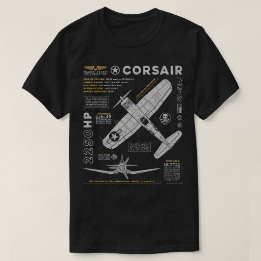 F4U Corsair T-shirt (Design voorkant)