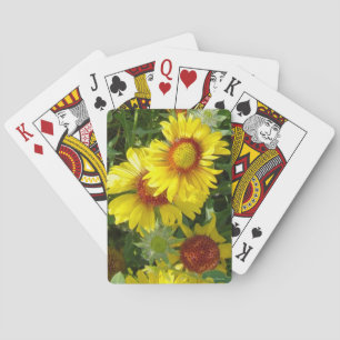 F6 Gele Wilde Bloemen Gaillardia Pokerkaarten