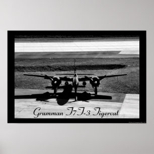 F7F-3 Tigercat Headon Poster