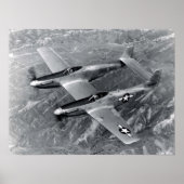 F82 Twin Mustang Poster (Voorkant)