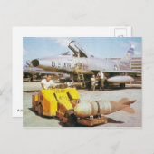 F-100 Super Saber Briefkaart (Voorkant / Achterkant)