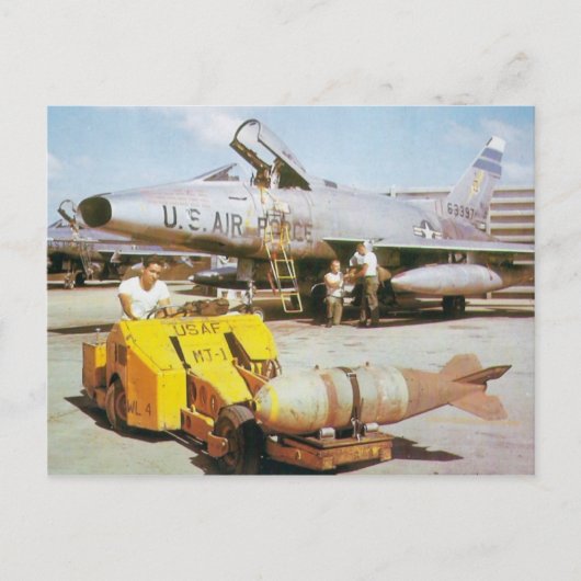 F-100 Super Saber Briefkaart (Voorkant)