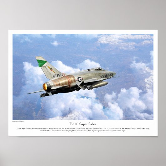 F-100 Super Saber Poster (Voorkant)