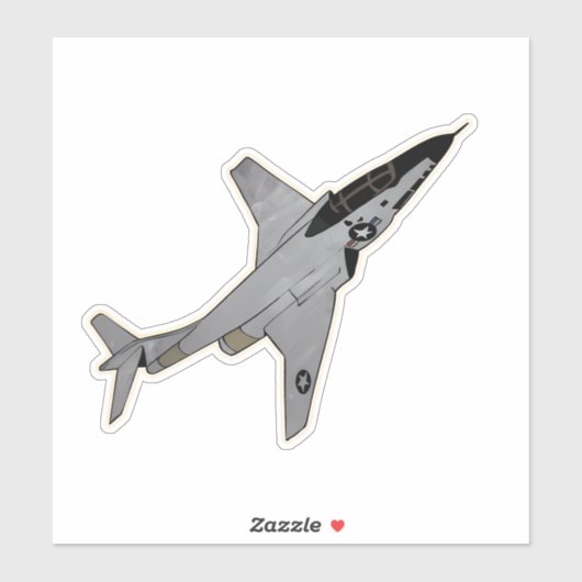 F-101 Voodoo, Fighter Jet Vliegtuig Sticker (Vel)