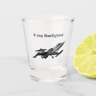 F-104 Starfighter Shot Glass Glas