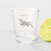 F-104 Starfighter Shot Glass Shot Glas (Achterkant)