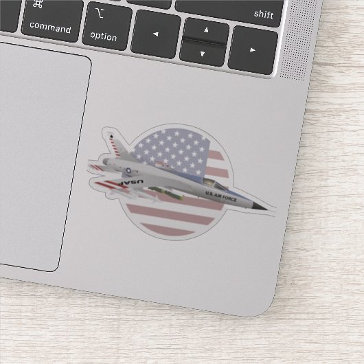 F-105 ThunderChief Militaire Vliegtuigen Sticker (Detail)
