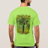 F-105 Weaselontwerp (lichtgekleurd) T-shirt (Achterkant)