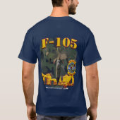 F-105 Wilde Weasel (donker shirt) T-shirt (Achterkant)