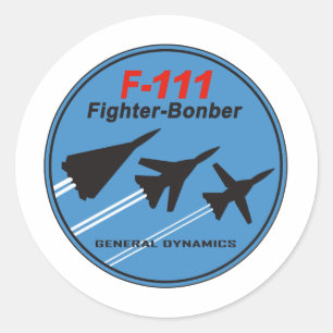 F-111 Patch Ronde Sticker