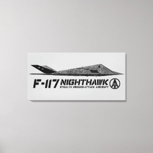 F-117 Canvas Étitrés De Nuit Impression