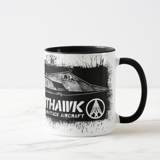 F-117 Nighthawk 11 oz Ringer Mok (Rechts)