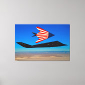 F-117 NIGHTHAWK 32x48 Canvas Afdruk (Voorkant)
