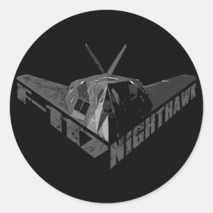 F-117 Nighthawk Classic Ronde Sticker
