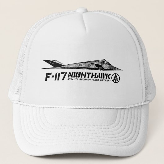 F-117 Nighthawk Trucker Hoed Pet (Voorkant)