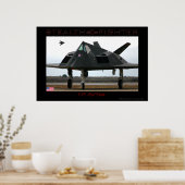 F-117 Poster d'un chasseur furtif (Cuisine)