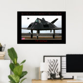 F-117 Poster d'un chasseur furtif (Bureau à domicile)