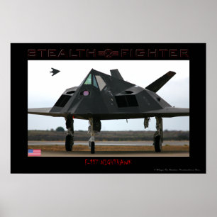F-117 Stealth Fighter Poster