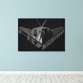F-117 Toile Enveloppée Nighthawk (Insitu (Plancher de Bois))