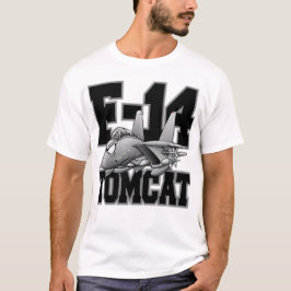 F-14 Cartoon Militair Vliegtuig van Tomcat T-shirt