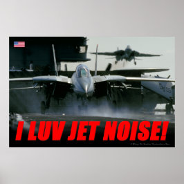 F-14 Poster met geluidsemissie
