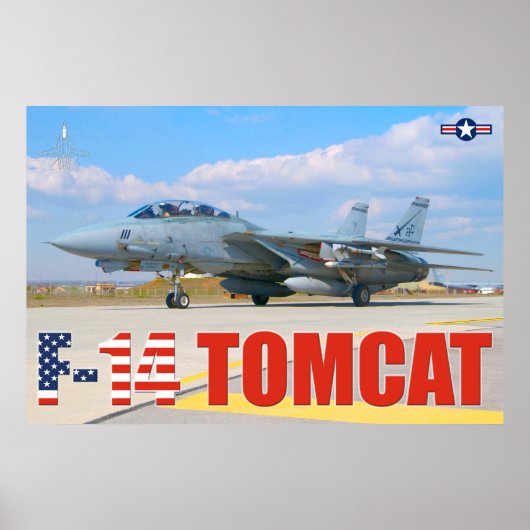 F-14 POSTER "PRÉFLIGHT" TOMCAT (Devant)