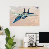 F-14 POSTER TOMCAT "PATROLE DÉSERT" (Bureau à domicile)