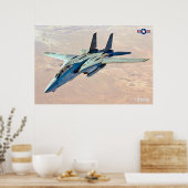 F-14 POSTER TOMCAT "PATROLE DÉSERT" (Cuisine)