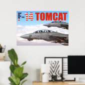 F-14 POSTER TOMCAT "WINGMAN" (Bureau à domicile)