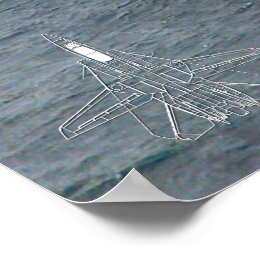 F-14 POSTER "TRANSPORTEUR" TOMCAT (Coin)