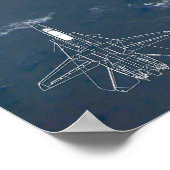 F-14 POSTER "TRANSPORTEUR" TOMCAT (Coin)