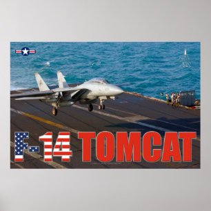 F-14 POSTER "TRAP" TOMCAT