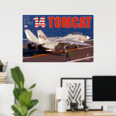 F-14 POSTER "TRAP" TOMCAT (Bureau à domicile)