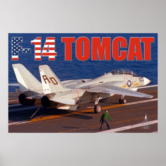 F-14 POSTER "TRAP" TOMCAT (Devant)