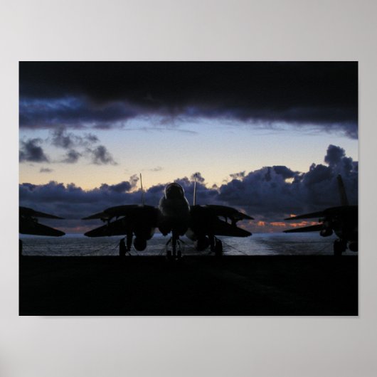 F-14 Sunset Poster (Voorkant)