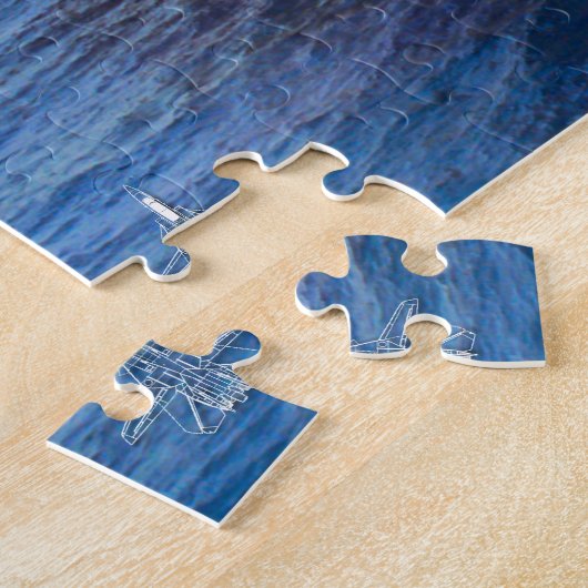 F-14 TOMCAT "CARRIER" (11x14 inch) Legpuzzel (Zijkant)